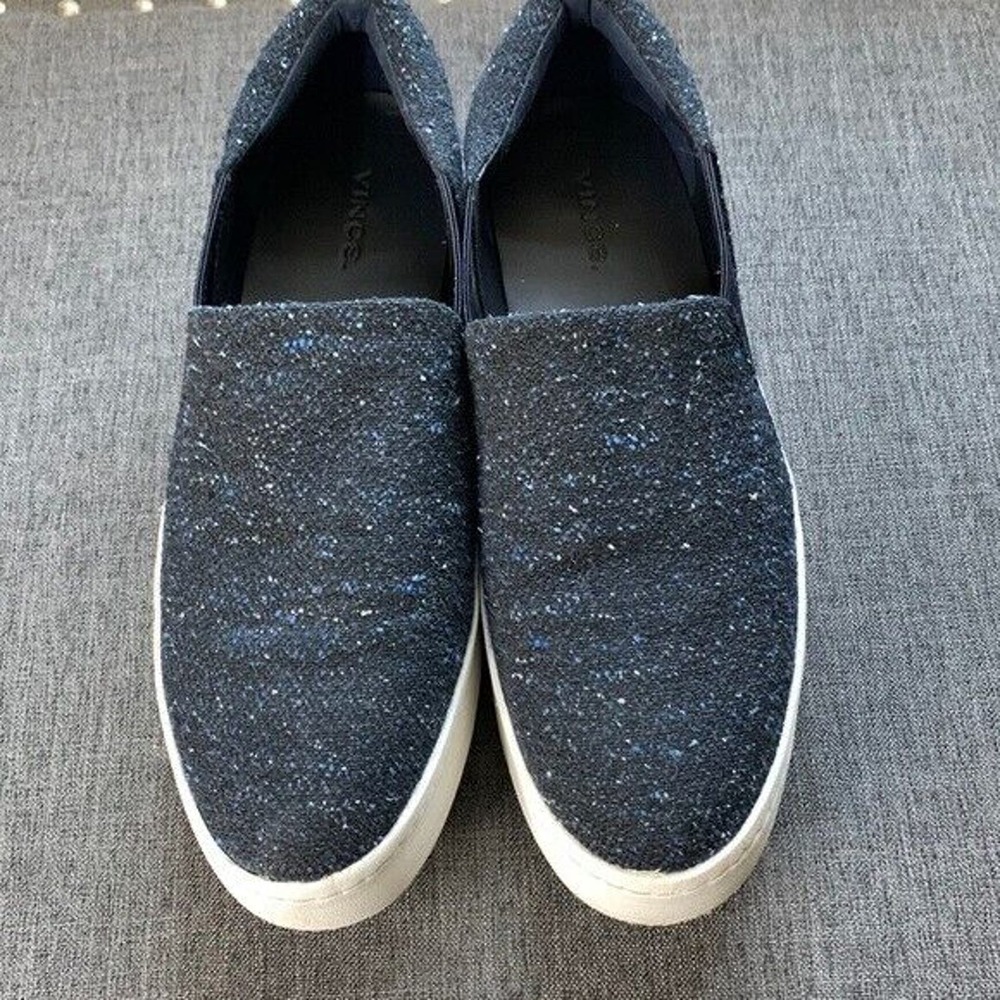 VINCE Women’s Size US 9, EU 39. Warren Slip On Canvas Wedge